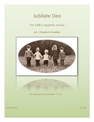 Jubilate Deo SAB choral sheet music cover Thumbnail